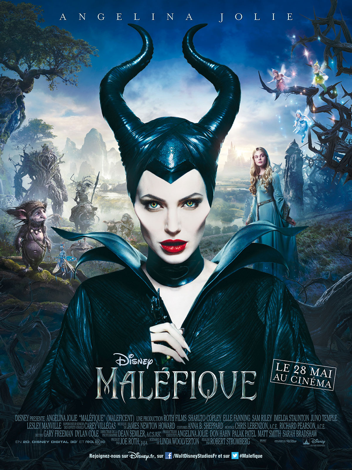 Maléfique - Affiche Angelina Jolie Disney